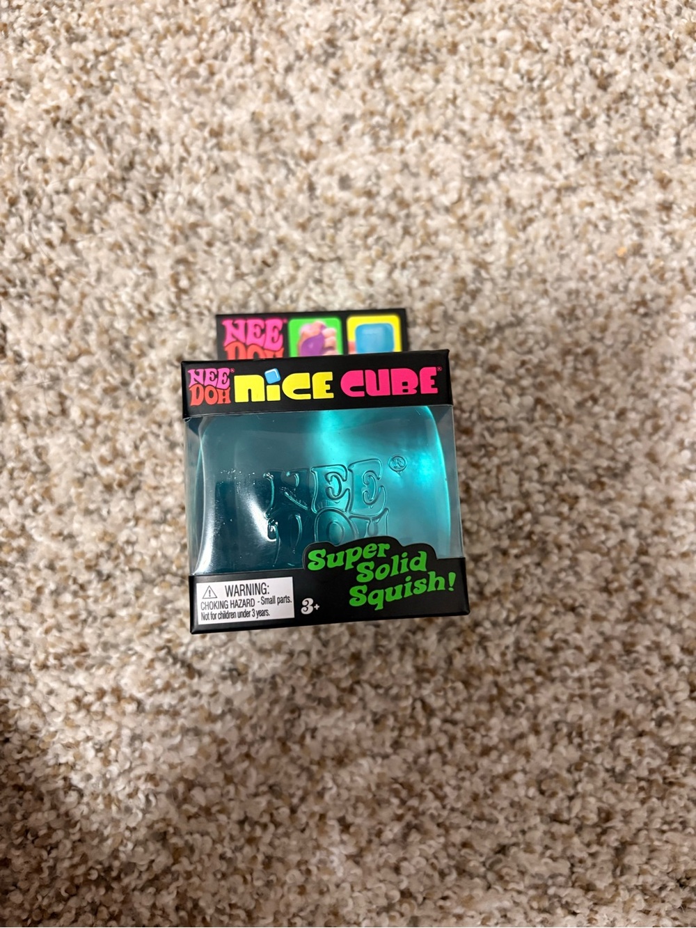 NeeDoh Nice Cube Super Solid Squish - blue